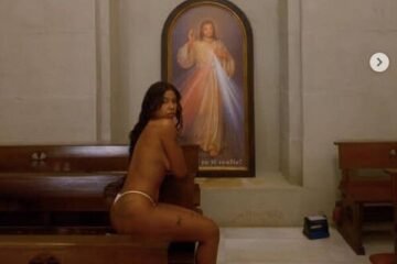 El Obispado exige retirar un vídeo de la rapera Tokischa desnuda en una basílica de San Sebastián y Abogados Cristianos la denuncia por profanación