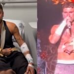 El cantante Dani Fernández se rompe los ligamentos de un hombro en un concierto en Valencia y acaba en el hospital