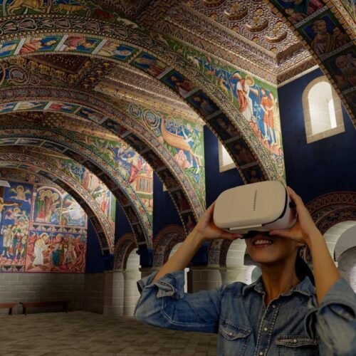 Viaje a la Sijena medieval con gafas 3D: cuando la realidad virtual explica mejor las pinturas que los restos conservados