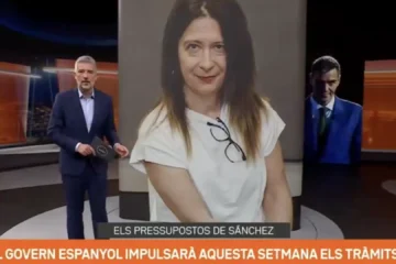 El suspense de la aparición de Pedro Sánchez agazapado tras Leire Díez en las noticias de TV3