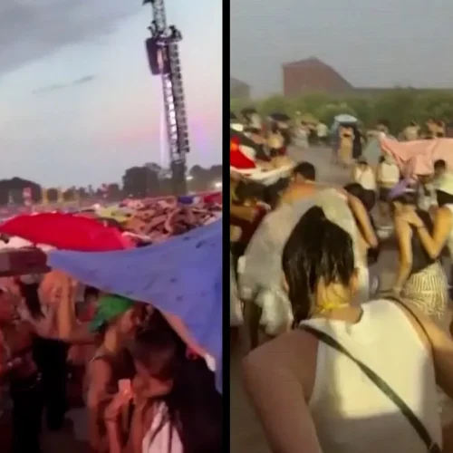 Una fuerte granizada obliga a suspender y evacuar el concierto de Bad Bunny en Milán