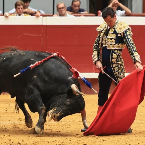 Triunfo menor de Daniel Luque con descastados ‘zalduendos’ en la ‘sauna’ de Illumbe